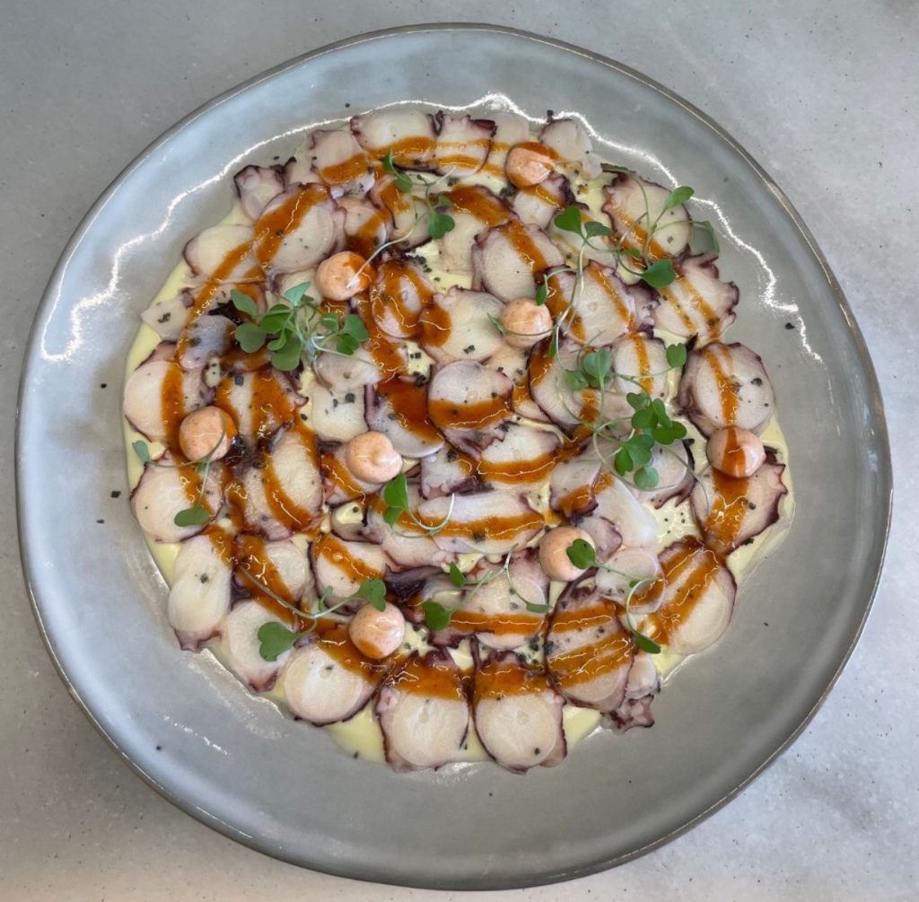 carpaccio de pulpo